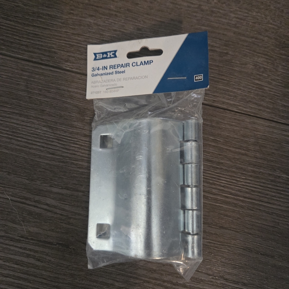 Repair Clamp Kit B&K 3/4-inch Galvanized Steel